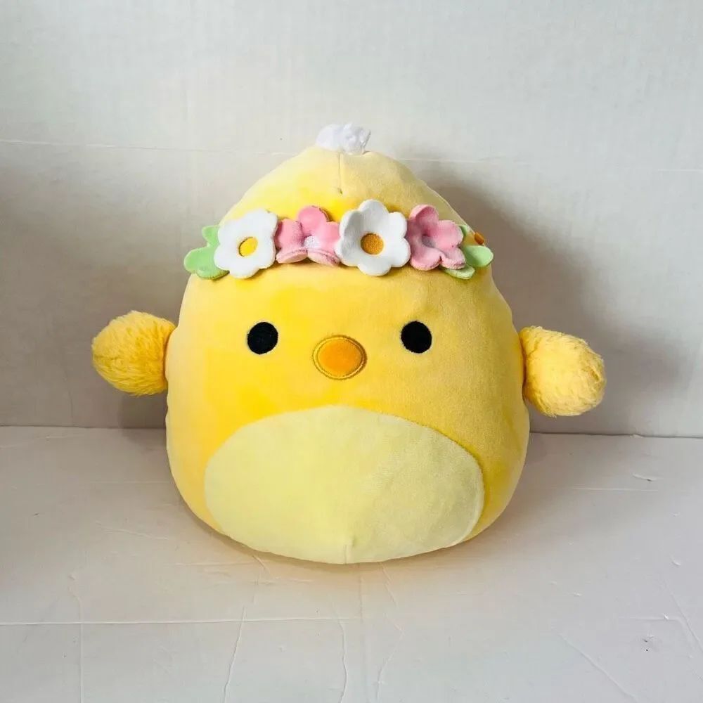 Squishmallows Triston The Chick With Flower Crown 10”